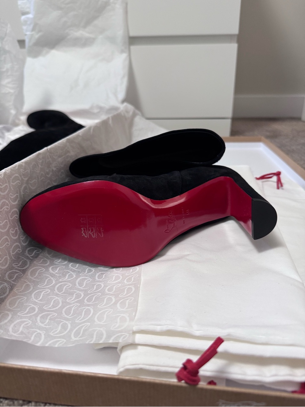 Christian Louboutin 85 mm Loo Botta boots- brand new! - Picture 10 of 11